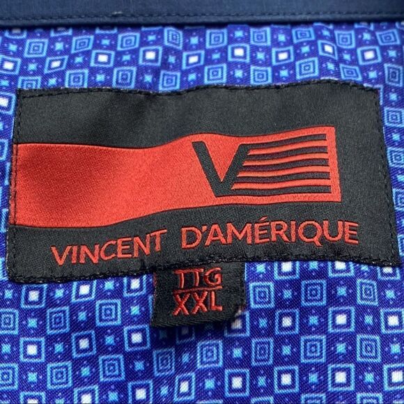 Vincent D’Amerique Button Down Shirt Size XXL - Picture 3 of 10